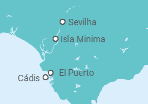Itinerário do Cruzeiro Espanha - CroisiEurope