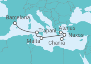 Itinerário do Cruzeiro Itália, Malta, Grécia - Explora Journeys