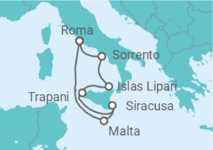 Itinerário do Cruzeiro Itália, Malta - Explora Journeys