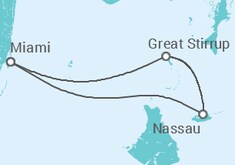 Itinerário do Cruzeiro Bahamas - NCL Norwegian Cruise Line