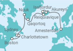 Itinerário do Cruzeiro Islândia, Gronelândia, Canadá - Royal Caribbean