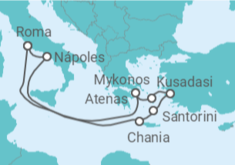 Itinerário do Cruzeiro Itália, Grécia, Turquia - Royal Caribbean