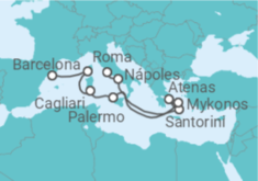 Itinerário do Cruzeiro França, Itália, Grécia - Royal Caribbean