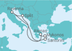 Itinerário do Cruzeiro Grécia, Croácia - Royal Caribbean