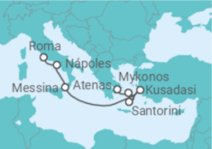 Itinerário do Cruzeiro De Atenas a Roma - Royal Caribbean