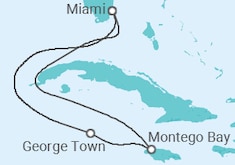 Itinerário do Cruzeiro Jamaica, Ilhas Caimão - Carnival Cruise Line