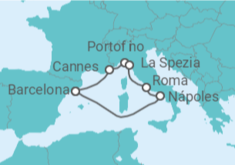 Itinerário do Cruzeiro França, Itália - Celebrity Cruises