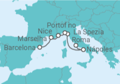 Itinerário do Cruzeiro Itália, França - Celebrity Cruises
