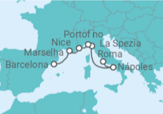 Itinerário do Cruzeiro De Roma a Barcelona  - Celebrity Cruises