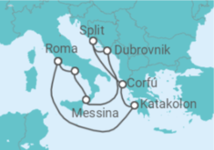 Itinerário do Cruzeiro Grécia, Croácia, Itália - Celebrity Cruises