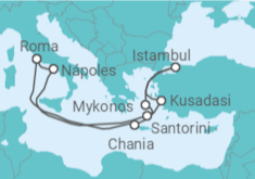 Itinerário do Cruzeiro Grécia, Turquia, Itália - Celebrity Cruises