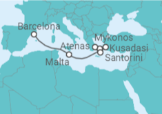 Itinerário do Cruzeiro Malta, Grécia, Turquia - Celebrity Cruises