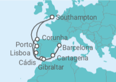 Itinerário do Cruzeiro Portugal, Espanha, Gibraltar - Celebrity Cruises