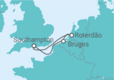 Itinerário do Cruzeiro Holanda, Bélgica - Celebrity Cruises