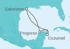 Itinerário do Cruzeiro México - Disney Cruise Line