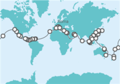 Itinerário do Cruzeiro Volta ao mundo - MSC Cruzeiros