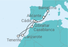 Itinerário do Cruzeiro Ilhas Canárias (Espanha) - Explora Journeys