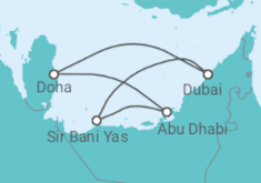 Itinerário do Cruzeiro Emirados Árabes, Catar - Explora Journeys