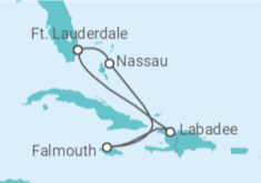 Itinerário do Cruzeiro Jamaica, Bahamas - Royal Caribbean