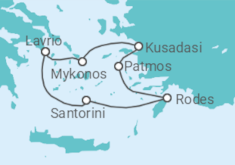 Itinerário do Cruzeiro Egeu Icónico - Celestyal Cruises
