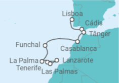 Itinerário do Cruzeiro Ilhas Canárias (Espanha) - Ponant