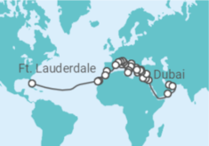 Itinerário do Cruzeiro Volta ao mundo - Princess Cruises