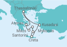 Itinerário do Cruzeiro Turquia, Grécia - Celestyal Cruises