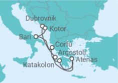 Itinerário do Cruzeiro Grécia, Croácia, Montenegro - Celestyal Cruises