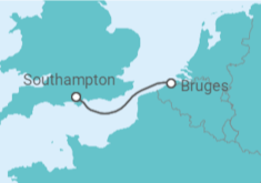 Itinerário do Cruzeiro Bélgica - Cunard