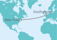 Itinerário do Cruzeiro Reino Unido - Cunard