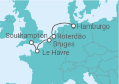 Itinerário do Cruzeiro França - Cunard