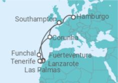 Itinerário do Cruzeiro Ilhas Canárias (Espanha) - Cunard