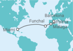Itinerário do Cruzeiro Portugal, Espanha - Virgin Voyages