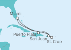 Itinerário do Cruzeiro Porto Rico - Virgin Voyages