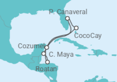 Itinerário do Cruzeiro Honduras, México - Royal Caribbean