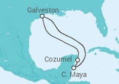 Itinerário do Cruzeiro México - Royal Caribbean