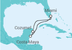 Itinerário do Cruzeiro México - Virgin Voyages