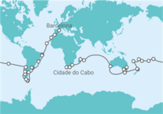 Itinerário do Cruzeiro Volta ao mundo - Costa Cruzeiros