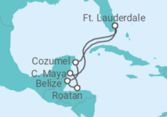 Itinerário do Cruzeiro México, Belize, Honduras - Princess Cruises