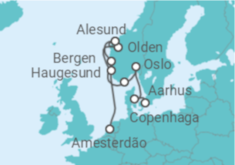 Itinerário do Cruzeiro Dinamarca, Noruega - Royal Caribbean
