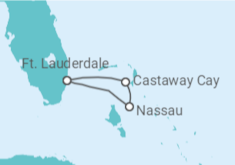 Itinerário do Cruzeiro Bahamas - Disney Cruise Line