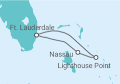 Itinerário do Cruzeiro Bahamas - Disney Cruise Line