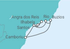 Itinerário do Cruzeiro Brasil - Costa Cruzeiros