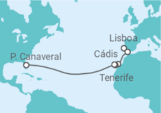 Itinerário do Cruzeiro De Lisboa a Porto Canaveral  - Royal Caribbean