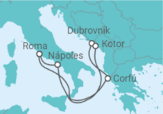 Itinerário do Cruzeiro Grécia, Croácia, Montenegro, Itália - Princess Cruises