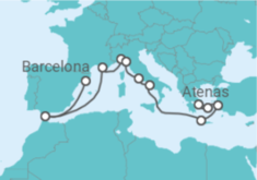 Itinerário do Cruzeiro De Barcelona a Atenas - Princess Cruises