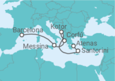 Itinerário do Cruzeiro Grécia, Montenegro, Itália - Princess Cruises