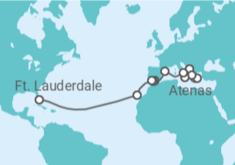 Itinerário do Cruzeiro De Atenas a Fort Lauderdale - Princess Cruises