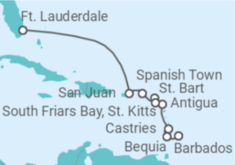 Itinerário do Cruzeiro São Vicente E Granadinas, Santa Lúcia, Antígua E Barbuda - Silversea