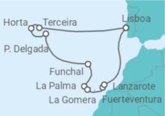 Itinerário do Cruzeiro Ilhas Canárias (Espanha) - Silversea